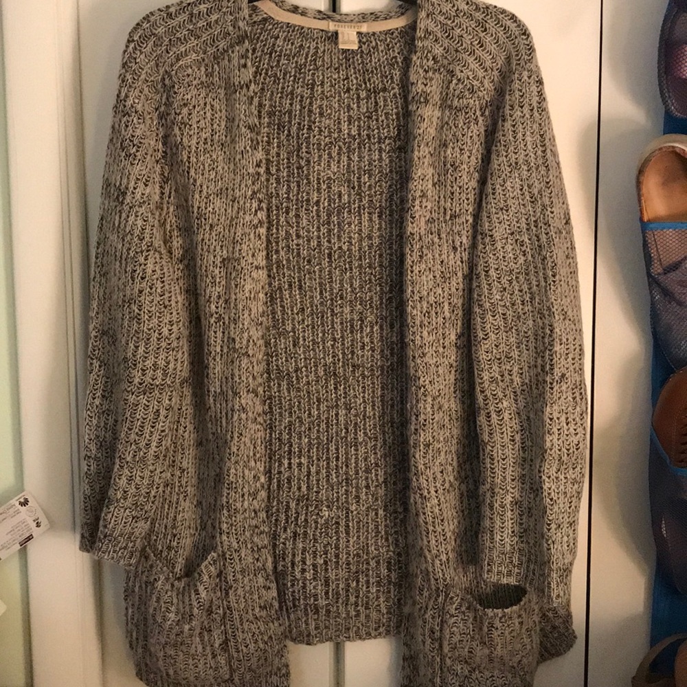 Forever21 slouchy grey cardigan